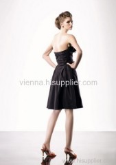 Elegant Taffeta Sweetheart neckline knee-length evening dress