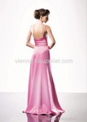 Elegant Satin V-neck Floor-length Column Evening dress SOV619