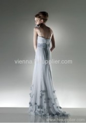 Cheaper chiffon one-shoulder Floor-length evening dress