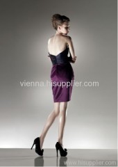 Cheaper Satin Square neckline above knee-length evening dress