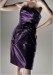 Fashion Square neckline Satin above knee-length evening dress