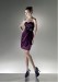 Fashion Satin Sweetheart neckline Column silhouette Above knee-length evening dress