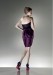 Fashion Satin Sweetheart neckline Column silhouette Above knee-length evening dress