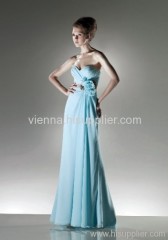 Elegant Chiffon Sweetheart neckline Floor-length evening dress