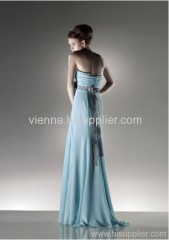 Elegant Chiffon Sweetheart neckline Floor-length evening dress