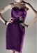 Elegant Satin Sweetheart neckline Above knee-length evening gown