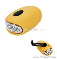 mini dynamo rechargeable flashlight