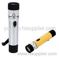 hand-crank rechargeable flashlight