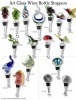 art glass wine bottle stopper