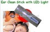 Ear cleaning stick with LED light