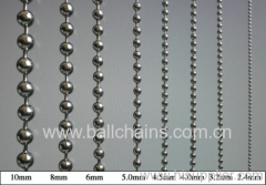 nickel plated steel ball chain