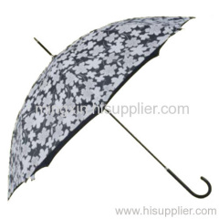 Printed Fabric Straight Umbrella