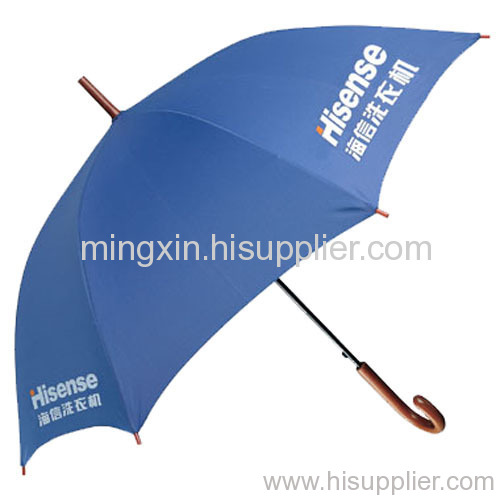 Wooden Straight Advertising Umbrella