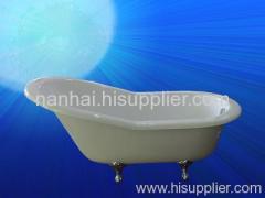 cast iron enameled slipper tub