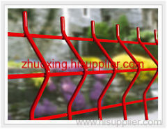 PVC coated welded wire mesh fence