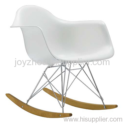 Eames molded plastic armchair-Rocker chair