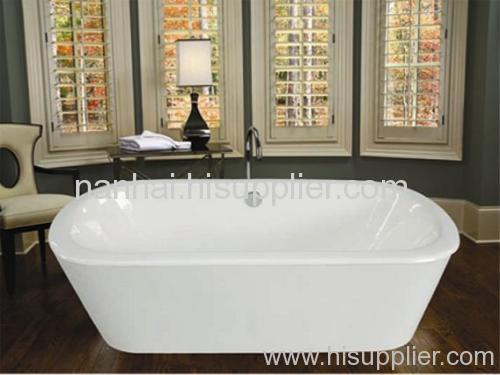 cast iron freestanding bathtub without clawfoot