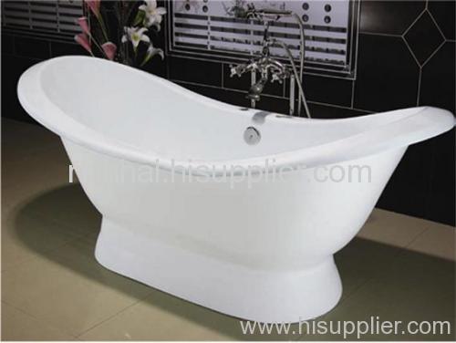 pedestal double slipper tub