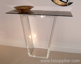 plexiglass table