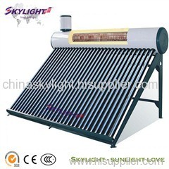 Solar Water Heater with Copper Coil for Pressure
