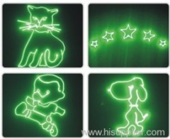 green animation laser