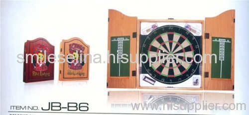 edge sealed cabinet with bristle dartboard