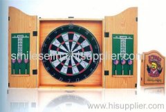 edge sealed cabinet with flocked dartboard