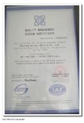 QUALITY MANAGEMENT SYSTEM CERTIFICATE