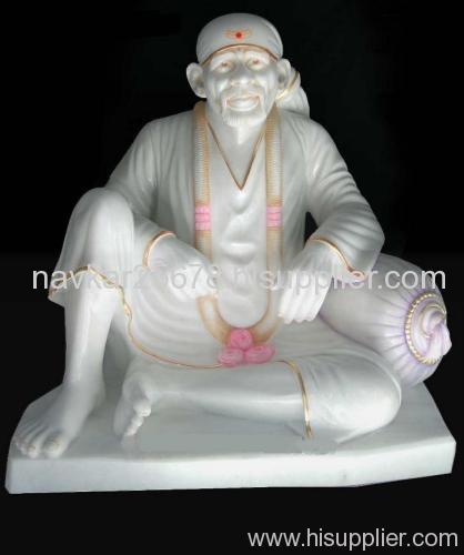 Marble sai baba statue