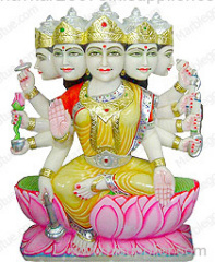 marble gayatri statue