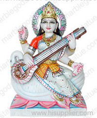 marble saraswati statue