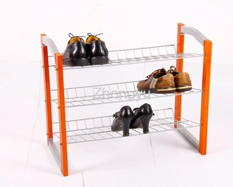 3 wooden shoe rack