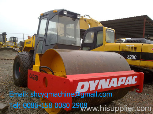 Used rollers Dynapac CA25D,Vibratory roller