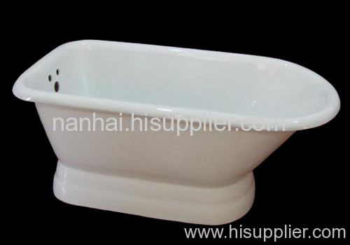 pedestal enamel cast iron bathtubs