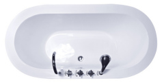 white massage bathroom bathtub