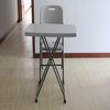 lightweight portable personal folding table in plastic