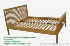 wooden bed