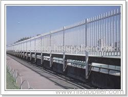 plastic coated wire fence