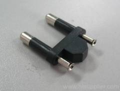 2 pins India Cable plug insert