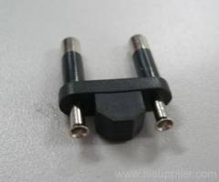 2 pins India Cable plug insert