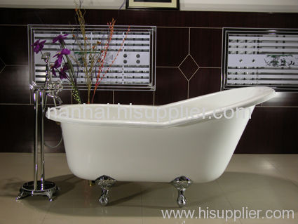 the classic 62'' flat rim clawfoot bath