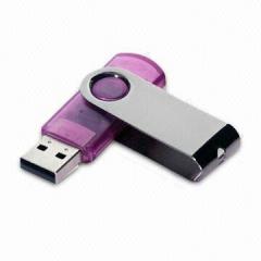 Swivel usb flash memory drive,