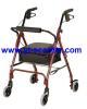 Rollators foldable aluminum frame seat basket