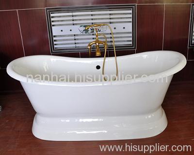 new bath with pedestal