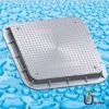 SMC Manhole Cover Clear Open 450mm x 450mm B125 With Lockable Bolt