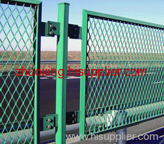 pvc coated Expanded Metal Fence for transportation