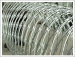 Concertina type razor barbed wire mesh