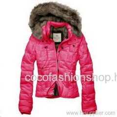 Red A&F fashion coat, ladies AF jacket, A&F lady hoodie