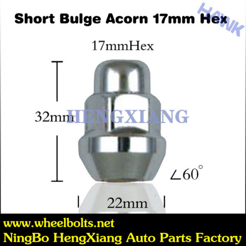 Chrome wheel lug nuts