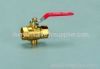 CE certificate steel handle thermometry brass ball valve